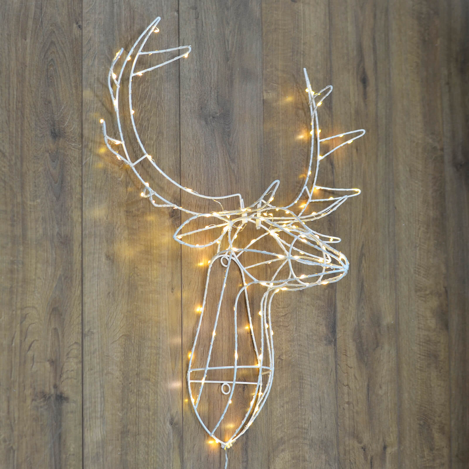 Mr Crimbo 3D LED Reindeer Christmas Decoration Wall Light 70cm - MrCrimbo.co.uk -XS7279 - -
